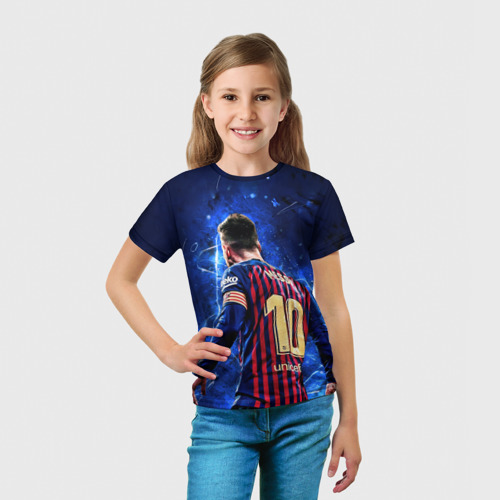 Детская футболка 3D Leo Messi Лео Месси 10, цвет 3D печать - фото 5