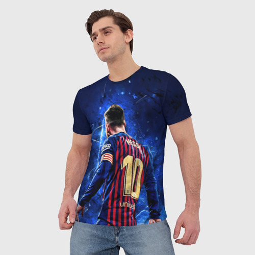 Мужская футболка 3D Leo Messi Лео Месси 10, цвет 3D печать - фото 3