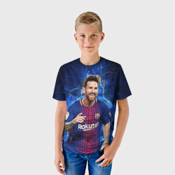 Детская футболка 3D Лионель Месси Барселона 10 - фото 2