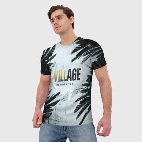 Мужская футболка 3D Resident Evil Village. Crow, цвет 3D печать - фото 3