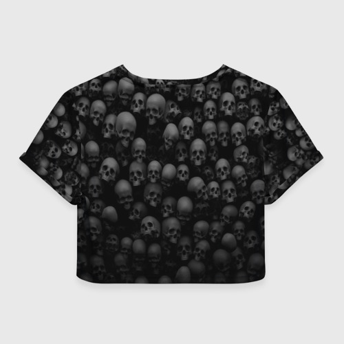 Женская футболка Crop-top 3D Общее захоронение, цвет 3D печать - фото 2