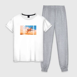 Женская пижама с белой футболкой хлопок Cowboy Bebop