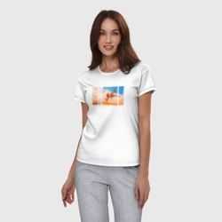 Женская пижама с белой футболкой хлопок Cowboy Bebop - фото 2