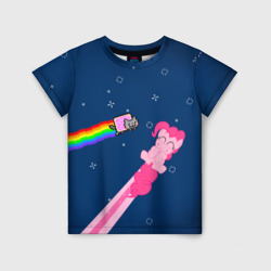 Детская футболка 3D Nyan cat x Pony