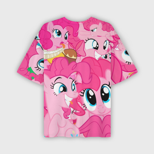 Мужская футболка oversize 3D Pinkie Pie pattern, цвет 3D печать - фото 2