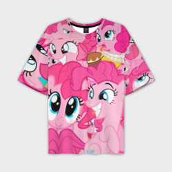 Pinkie Pie pattern – Футболка оверсайз с принтом купить со скидкой в -50%