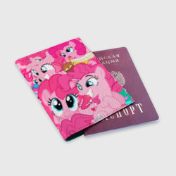 Обложка для паспорта матовая кожа Pinkie Pie pattern - фото 2