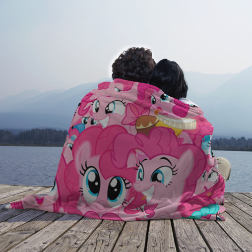 Плед 3D Pinkie Pie pattern, цвет 3D (велсофт) - фото 3