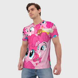 Мужская футболка 3D Pinkie Pie pattern - фото 2