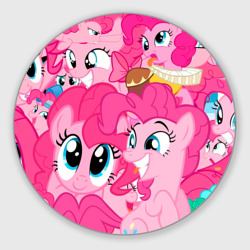 Круглый коврик для мышки Pinkie Pie pattern