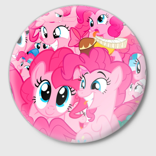 Значок Pinkie Pie pattern, цвет белый