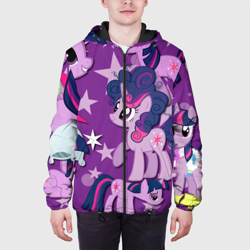 Мужская куртка 3D с принтом Twilight Sparkle, вид сбоку #3