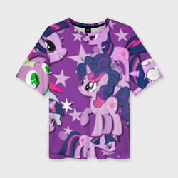 Женская футболка oversize 3D Twilight Sparkle