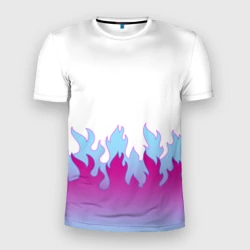 Мужская футболка 3D Slim Пламя 1.0