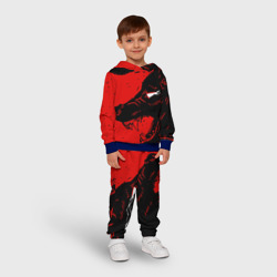 Детский костюм с толстовкой 3D Красный волк 3D - фото 2