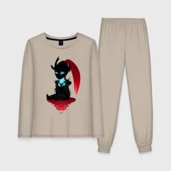 Женская пижама с лонгсливом хлопок Игрис