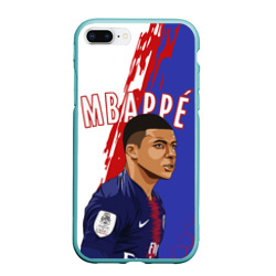 Чехол для iPhone 7Plus/8 Plus матовый Килиан Мбаппе Kylian Mbappe