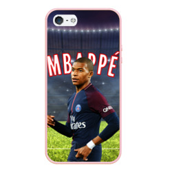 Чехол для iPhone 5/5S матовый Килиан Мбаппе Kylian Mbappe