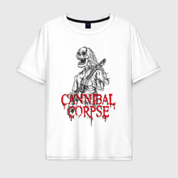 Мужская футболка хлопок Oversize Cannibal Corpse Труп Канниба