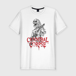 Мужская футболка хлопок Slim Cannibal Corpse | Труп Канниба