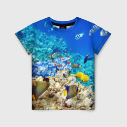 Детская футболка 3D Морской мир
