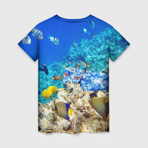Женская футболка 3D Морской мир, цвет 3D печать - фото 2