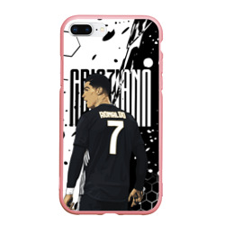 Чехол для iPhone 7Plus/8 Plus матовый Криштиану Роналду Juventus