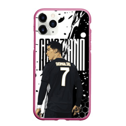 Чехол для iPhone 11 Pro Max матовый Криштиану Роналду Juventus
