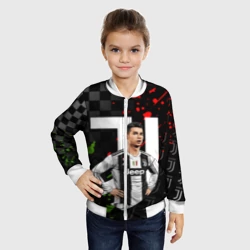 Детский бомбер 3D Криштиану Роналду гранж - фото 2