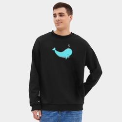 Мужской свитшот oversize без начеса хлопок Кит - фото 2