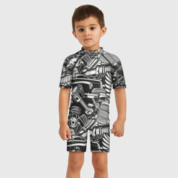 Детский купальный костюм 3D Механизмы автомобиля - фото 2