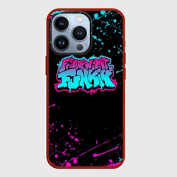 Чехол для iPhone 13 Pro Friday night Funkin neon неоновые брызги краски