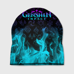 Шапка 3D Genshin Impact неоновый огонь