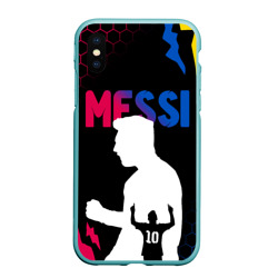 Чехол для iPhone XS Max матовый Лионель Месси Lionel Messi