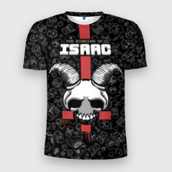 Мужская футболка 3D Slim The Binding of Isaac - horned skull