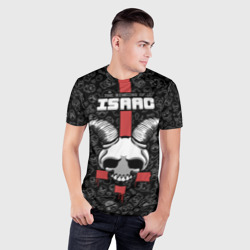 Мужская футболка 3D Slim The Binding of Isaac - horned skull - фото 2