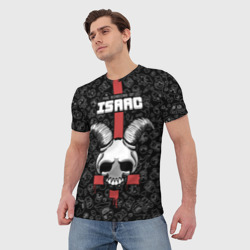 Мужская футболка 3D The Binding of Isaac - horned skull - фото 2