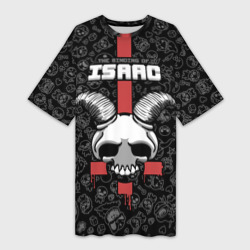 The Binding of Isaac - horned skull – Платье-футболка 3D с принтом купить