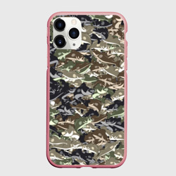Чехол для iPhone 11 Pro Max матовый Камуфляж для рыбака