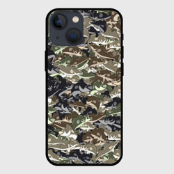 Чехол для iPhone 13 mini Камуфляж для рыбака