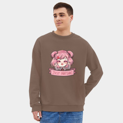 Мужской свитшот oversize без начеса хлопок Sweet Natsuki - фото 2