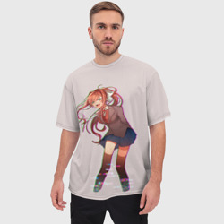 Мужская футболка oversize 3D Cyber Monika - фото 2