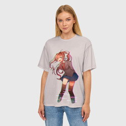 Женская футболка oversize 3D Cyber Monika - фото 2