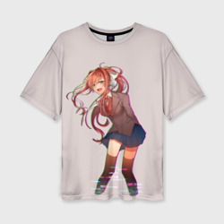 Женская футболка oversize 3D Cyber Monika