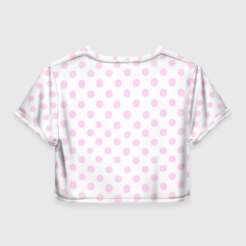 Женская футболка Crop-top 3D Doki doki literature club logo, цвет 3D печать - фото 2