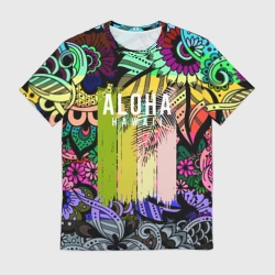 Мужская футболка 3D Алоха Гавайи aloha Hawaii
