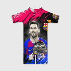 Детский купальный костюм 3D Лионель Месси Барселона