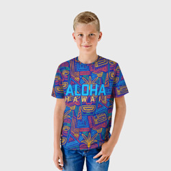 Детская футболка 3D Aloha Hawaii алоха Гавайи - фото 2