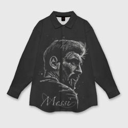 Мужская рубашка oversize 3D Лионель Месси Lionel Messi