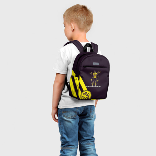 Детский рюкзак 3D с принтом Холанд Боруссия, фото на моделе #1